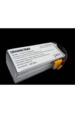 Masterflight 22,2v Li-po Pil 16000mah 65c 6s Lityum Polymer
