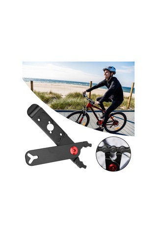 Yunboo Ztto Bisiklet Zinciri Tamiri Aleti: 4-in-1 Çift Taraflı Ana Bağlantı Açıcı, Lastik Çekici, Valf Çıkarıcı Ve Somun Anahtarı - Alüminyum Alloy, Hafif Ve Kompakt Siyah Siyah