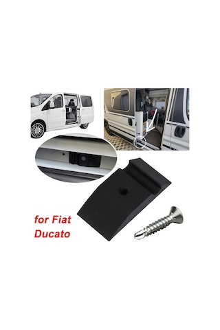 Willowhaven Siyah Ducato Sürgülü Kapı Stoperi Karavan Giriş Kapısı Aksesuarı Siyah