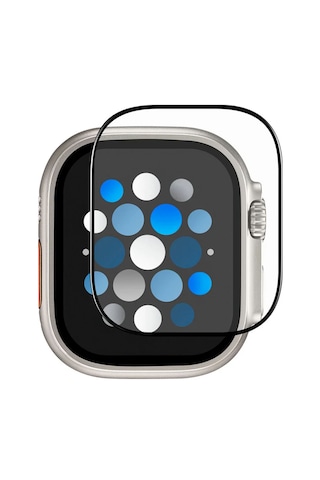Forzacase Apple Uyumlu Watch  Ultra 3 49mm İle   Tam Kaplayan Temperli Cam Ekran Koruyucu - Fc887