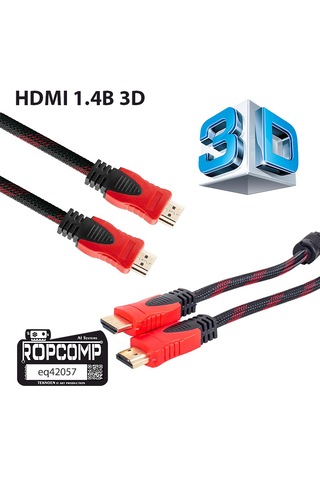 Hdmi Kablosu 1.4b 3d Hdmi Görüntü Monitör Kablosu 100cm
