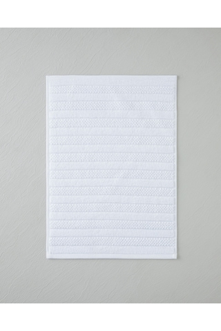 English Home Sandy Stripe Pamuk El Havlusu 30x45 Cm Beyaz Beyaz