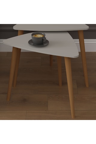 3 Lü Üçgen Zigon Sehpa Ahşap Ayaklı-sehpa02-kül Gri