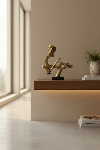 Virtüöz Müzisyen Figürlü Masaüstü Obje Heykel Ev Ve Ofis Aksesuarı