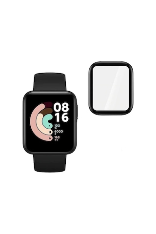 Redmi Watch Mi Watch Lite Mkst Pmma Pet Saat Ekran Koruyucu - Siyah