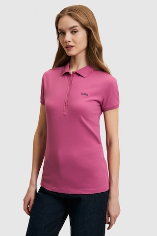 U.S. Polo Assn. U.s. Polo Assn. Kadın Fuşya Tişört Basic 50323461-vr023 Fusya
