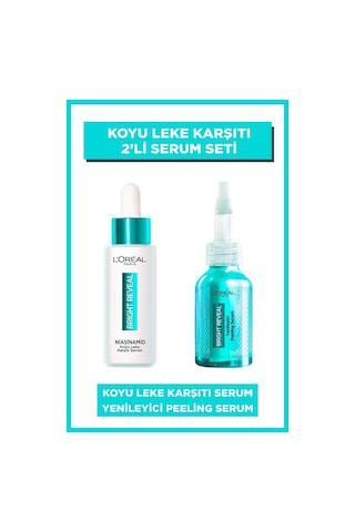 L'Oréal Paris Bright Reveal Koyu Leke Karşıtı Serum 30 ML + Yenileyici Peeling Serum 30 ML