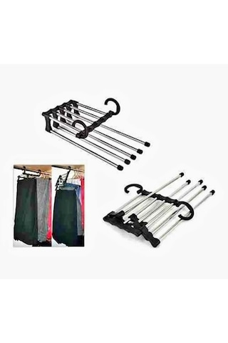 Newstore Home Hareketli Dolap Içi Pantolon Kravat Şal Askı Sistem Beyaz - Siyah
