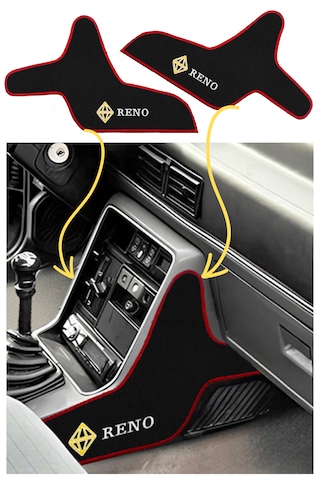 Renault Broadway R9/11 Spring Fairway Flash Uyumlu Elmas Logolu Torpido Vites Konsol Koruma Halısı Siyah
