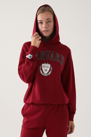 Harvard Kadın Bordo Sweatshirt 5274-42375 Bordo