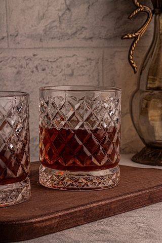 Snippy Madrid - 2'li Cam Bardak 250 Ml El Yapımı Meşrubat Bardağı