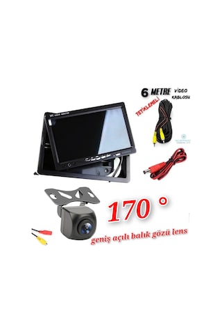 7 İNÇ MONİTÖR + 170 ' GENİŞ AÇI KAMERA SETİ