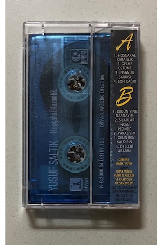 Yusuf Saltık Hoşçakal Karanlık Kaset Orjnal Dönem Baskı Kaset