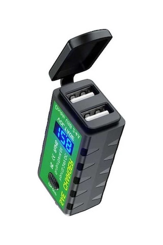 Novahub Çift Usb Motosiklet Şarj Cihazı - Su Geçirmez, 4.8a Hızlı Şarj, 12-24v, Pd+qc3.0, Sae Uyumlu