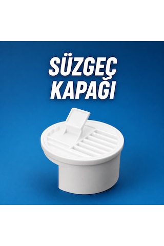 Izgaralı Gider Kapağı Yer Süzgeci Banyo Mutfak Balkon Duş Gideri Süzgeç Kapağı Beyaz