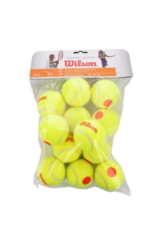 Wilson Starter Turuncu Noktalı Çocuk Tenis Topu 12li Wrt137200