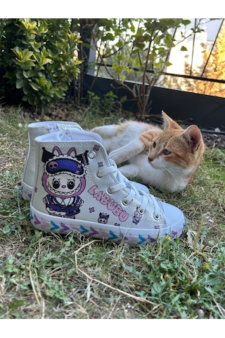Scarpe Magiche Vak.ko Labubu Kız Çocuk Ayakkabısı 31-35 Numara Arası Işıksızdır Gümüş