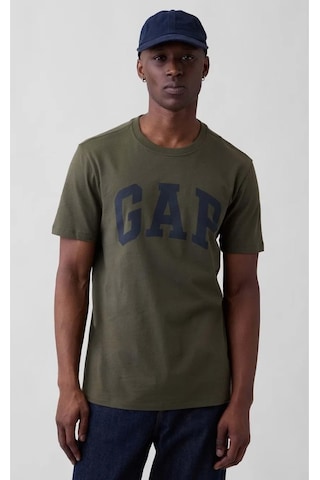 Gap Everyday Soft Basic Logo 856659 T-shirt Kısa Kol Tişört Erkek T-shirt Haki-14331