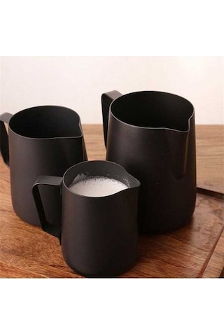 Novahub 350ml Mutfak Yapışmaz Paslanmaz Çelik Süt Köpürtme Sürahisi - Espresso & Latte Krem Fincan Barista Zanaat