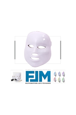 7 Işikli Mültifonksiyonel Led'Li Cilt Bakım Maskesi Led Maske
