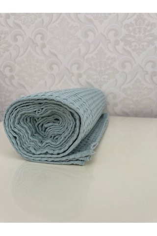 Premium %100 Pamuk Çift Kişilik Yazlık Pike, Yatak Örtüsü,terletmez Kumaş Nilyeşil Renk 240x200cm Yeşil