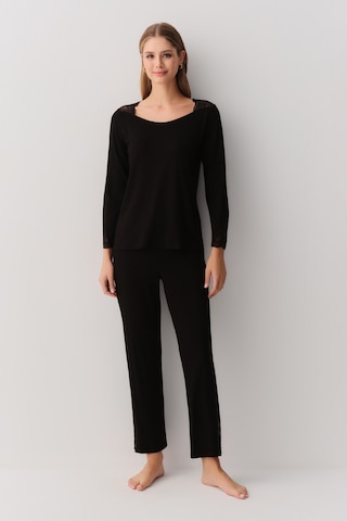 Suwen Dragon Pijama Takımı Sh26231660012 Siyah