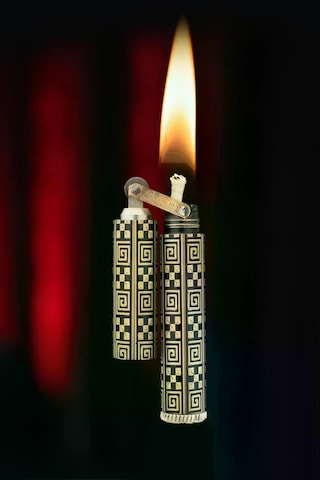 Caka Lighter Kare Desen Benzinli Çakmak - Ckl-006