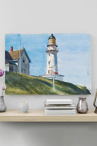 Pster20115 Light At Two Light - Edward Hopper Sanatsal Poster 60 X 90