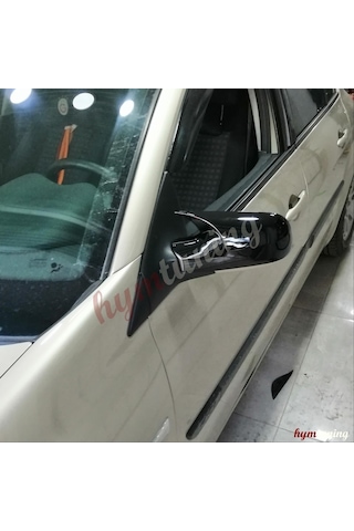 Renault Scenic 2 Batman Yarasa Ayna Kapağı - Parlak Siyah
