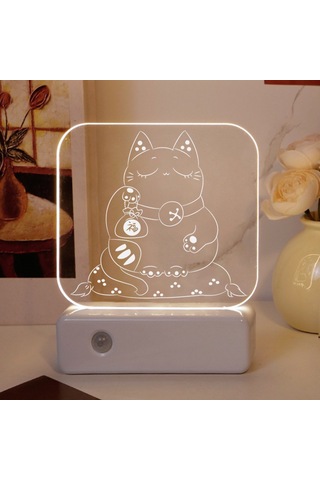 Lıcorıce Çift Kullanımlı Akıllı İndüksiyon Gece Lambası-kedi Sıcak Renkler Diğer