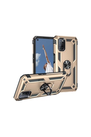 Oppo A92 Kılıf Zore Vega Kapak-Gold