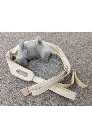 Lichen Omuz Ve Boyun Masajı Eğik Kas Boyun Yoğurma Masaj Aleti Beyaz