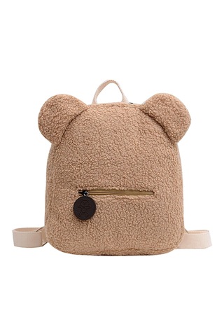 Dolıty Polar Sırt Çantası Rahat Kadın Kolej Omuz Haki Çok Renkli