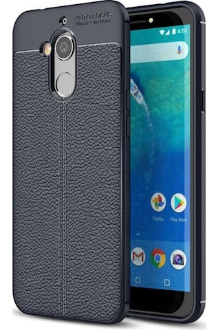 General Mobile 8 Go Kılıf Zore Niss Silikon Kapak Lacivert
