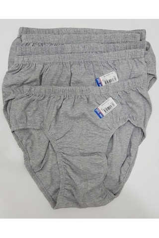 Gri Renk 5 Adet Erkek Slip Külot Gri