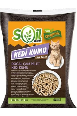 Soil Garden Organik Çam Pelet Kedi Kumu 40 L Soil Garden Organik Çam Pelet Kedi Kumu 40 L