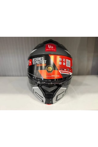 Mt Helmets Mt Genesis Sv Atempo B2 Motosiklet Kaskı Gri Siyah