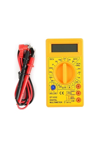 Dt-832 Dijital Multimetre Ölçü Aleti Dc/ac Ses İkazlı 125 70 Mm