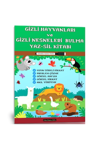 Gizli Hayvanları Ve Gizli Nesneleri Bulma Yaz-sil Kitabı