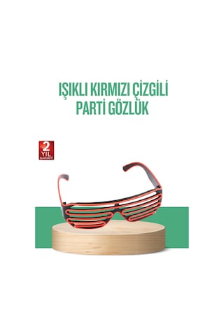 Renkli Işıklı Gözlük Eğlenceli Gece Aksesuarı