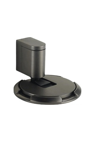 Tenfowee Zink Alyuminyum Zırhlı Kapı Tutucu - Delme Yok Kurulum, Tek Basım Kilitleme, 10-20mm Aralık Uyumlu, Gri Renkli Gri