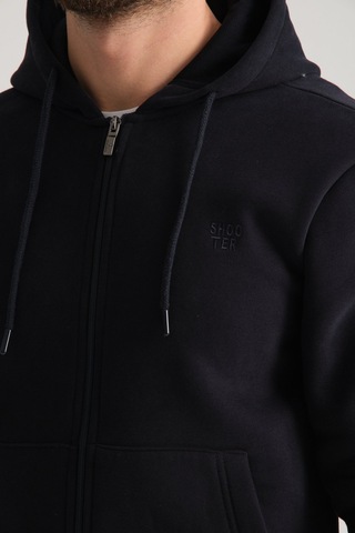Shooter Sportswear Shooter Erkek Kışlık Eşofman Takımı Luxe Regular Kapüşonlu Lacivert