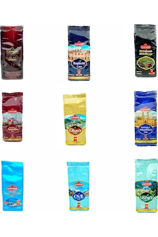 Çaykur 9'lu Elekaltı Serisi + Keşan Kumaş Kaplı Özel Hediyelik Kutuda 9 x 80 G