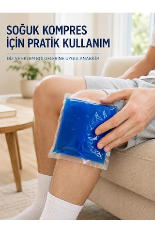 Mavi Termojel Kompres Paketi Sıcak Soğuk Kullanımlı Pratik Jel Kompres Standart