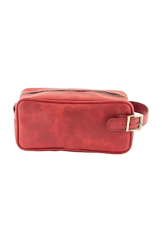 Twingold İsme Özel Dopp Kit Kişisel Bakım Ve Seyahat Çantası - %100 Rainbow Deri - Ac14004 - Kırmızı Kırmızı