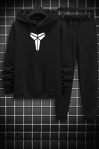 Kobe Baskılı Eşofman Takımı Siyah