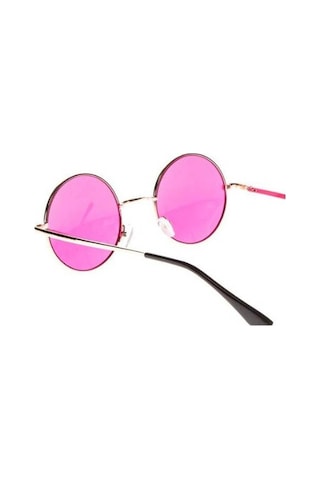 John Lennon Güneş Gözlüğü Yuvarlak Pembe Camlı