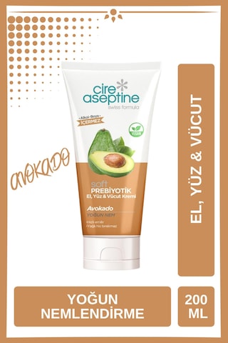 Soft Prebiyotik Avokado El,yüz Ve Vücut Kremi 200 Ml Tüp Vegan