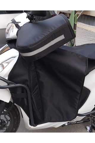 On Off Moto Eyupt-012 Scooter Su Rüzgar Geçirmez Diz Örtüsü Siyah