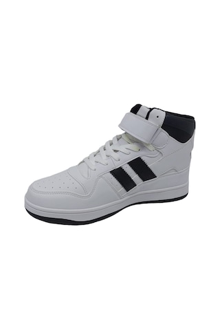 Jump 28708 Beyaz Yüksek Bilekli Kadın Sneaker Günlük Spor Ayakkabı Beyaz